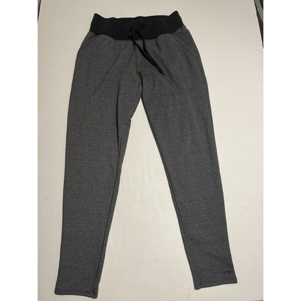 Champion Grey and Black Joggers, Women's Medium Sweatpants